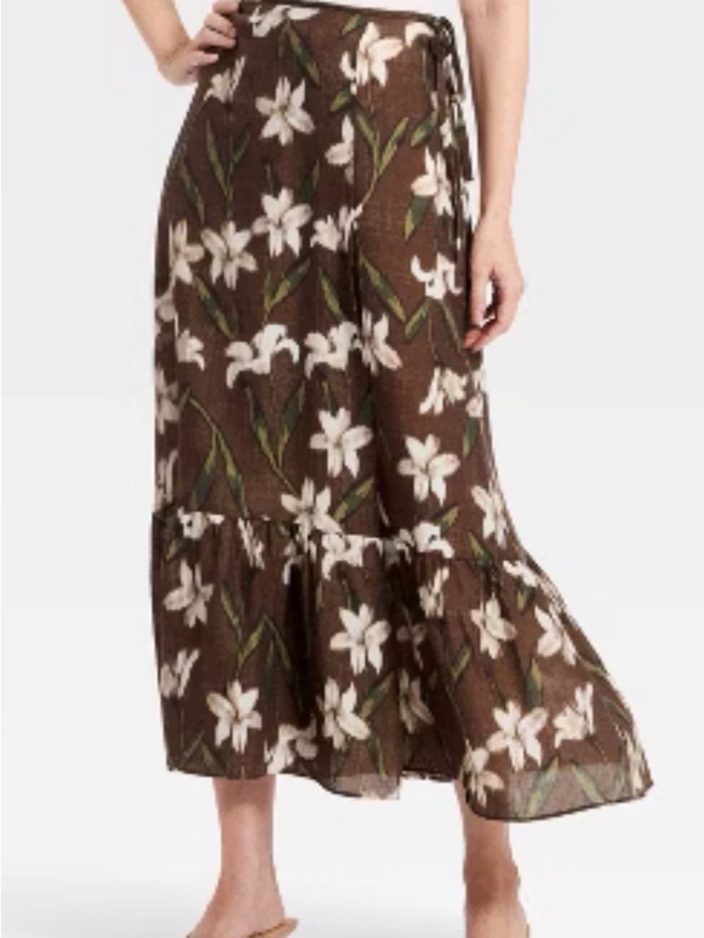Wrap maxi skirt